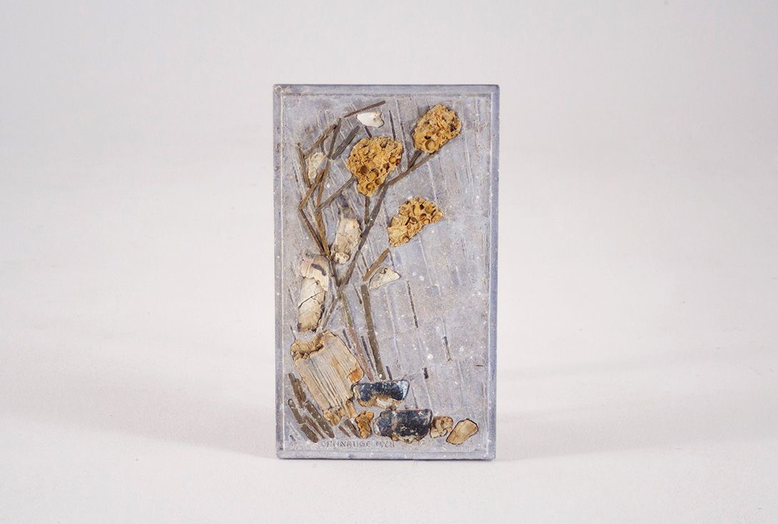 Foto Stone Picture Flowers 1968 h42x25 23A1