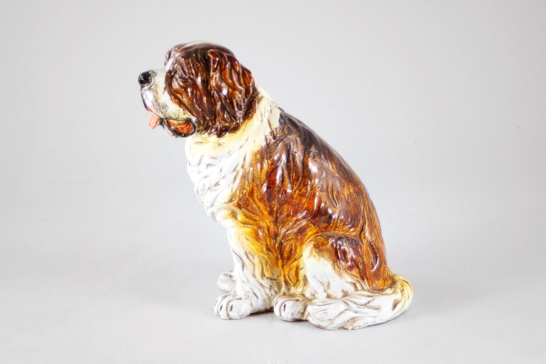 Foto Big Saint Bernand Dog Figurine  h60x55x35