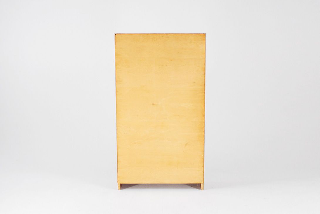 Foto Art Deco Cherrywood Book Shelf Germany 1928 h144x80x27