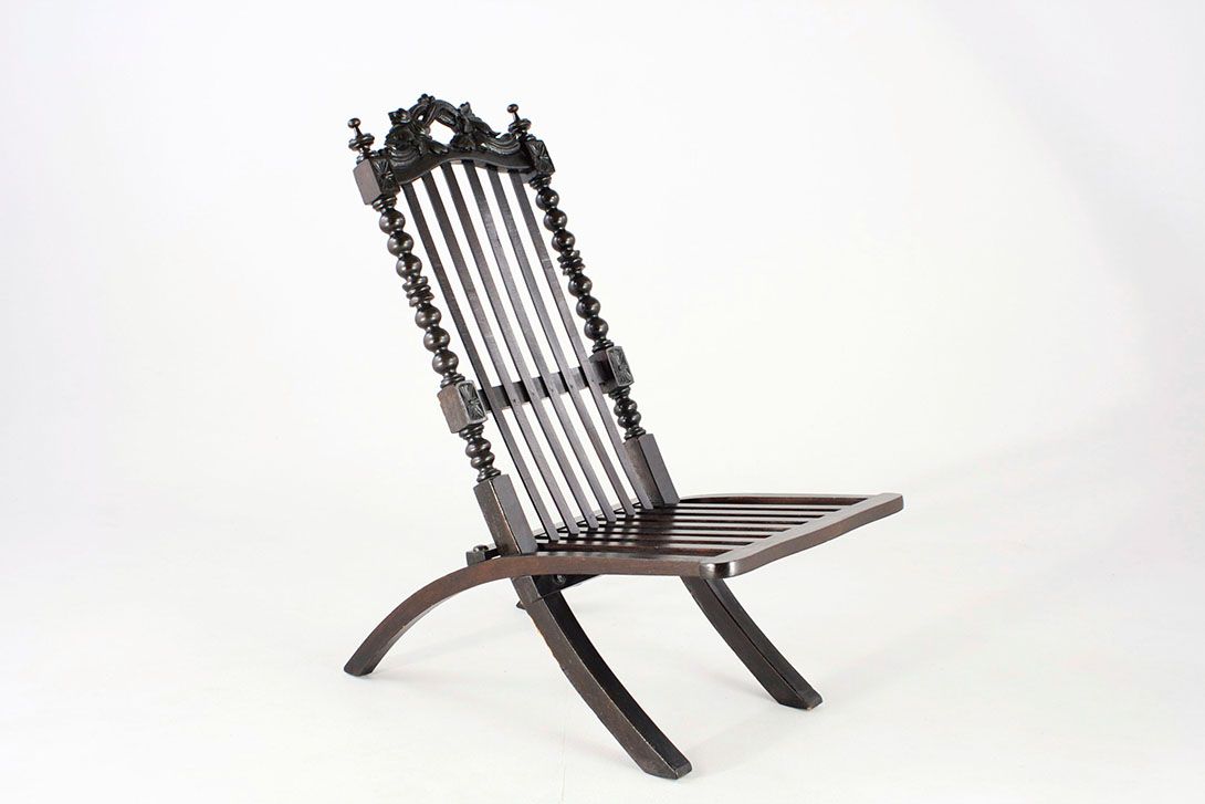 Foto Colonial Folding Chair 1880 h100x52x85