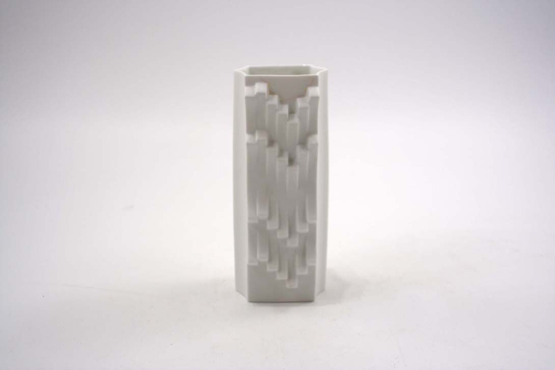 Foto Porcelain Table Vase White h22x10