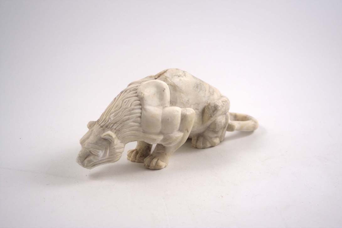 Foto Little Tiger Sculpture Marble 1923
