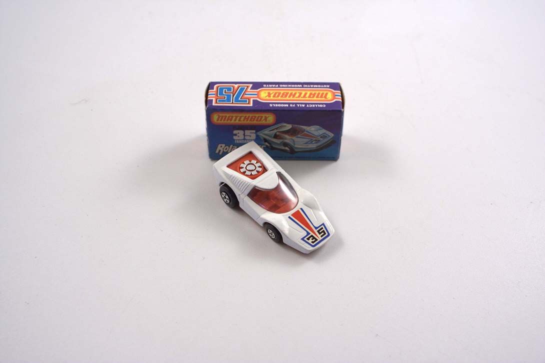 Foto Matchbox RolaMatics White Racer