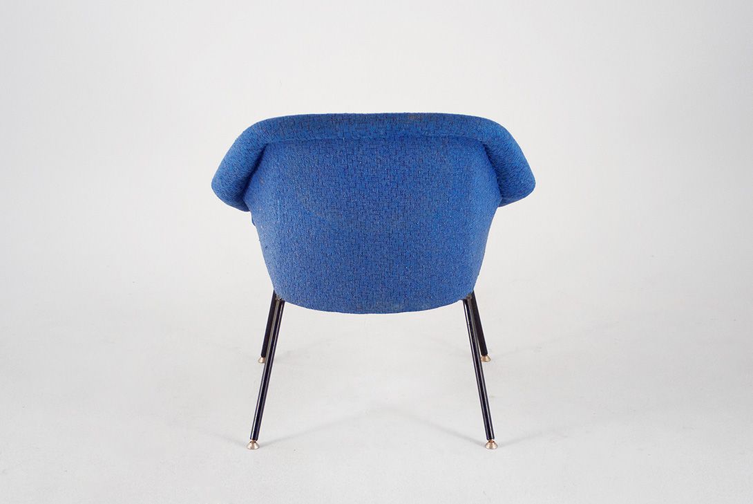 Foto Modern Blue Cocktail Armchair GDR 1962