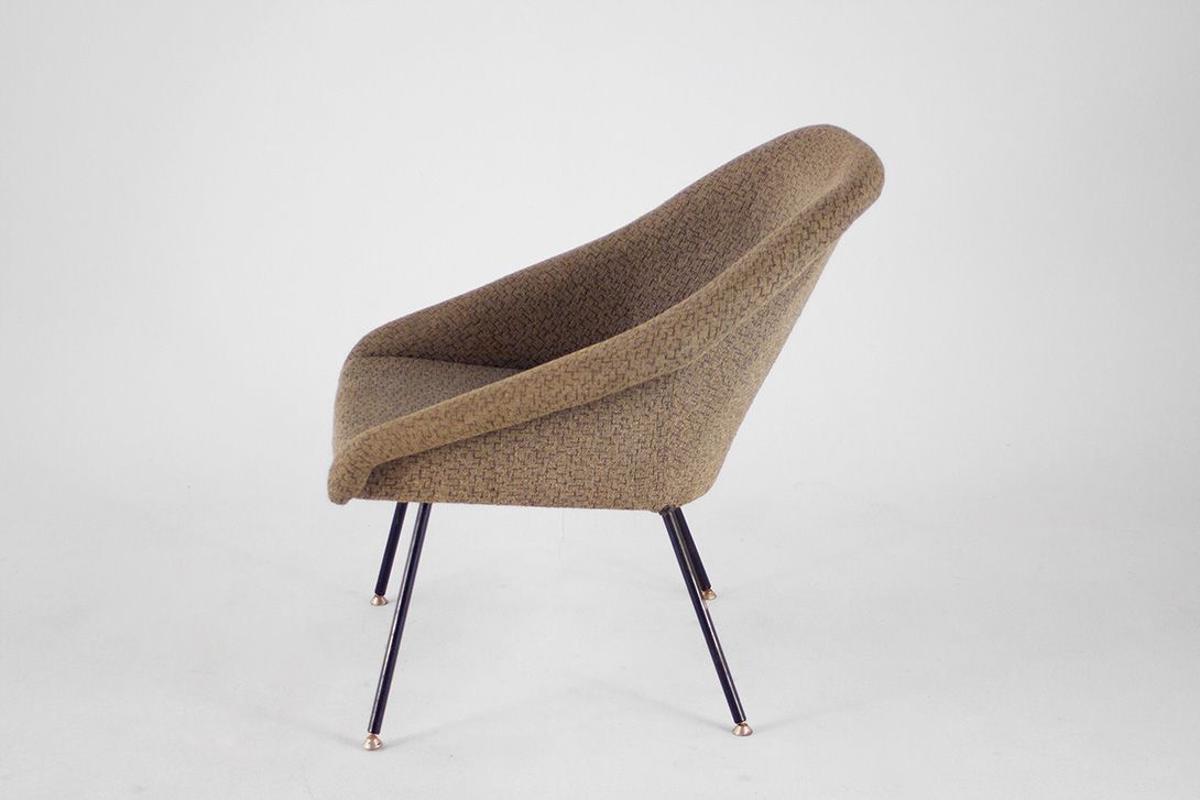 Foto Modern Grey Cocktail Armchair GDR 1962 h75x68x80