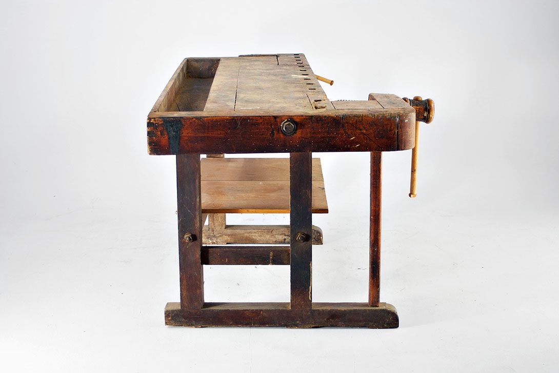 Foto Wooden Vintage Workbench 1934 h80x220x100