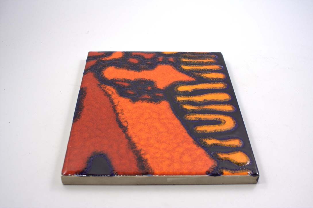 Foto Ceramic Plate / Coaster, 35&#215;30, Colour Splashes, 1972
