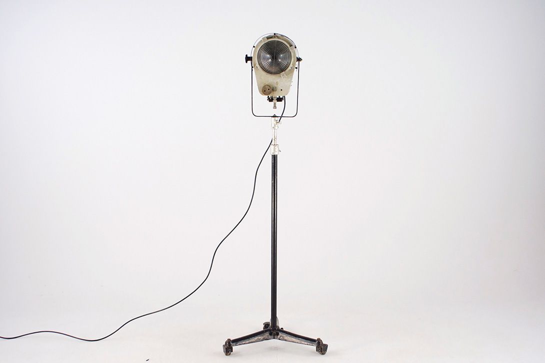 Foto Reflector Lamp Film Spot on Wheels Telescope France 1954 h165-250 A2