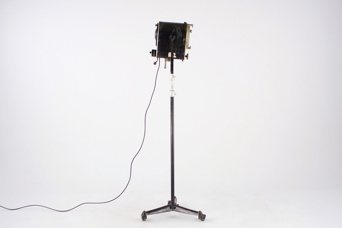 Foto Reflector Lamp Film Spot on Wheels Telescope France 1954 h165-250 A2