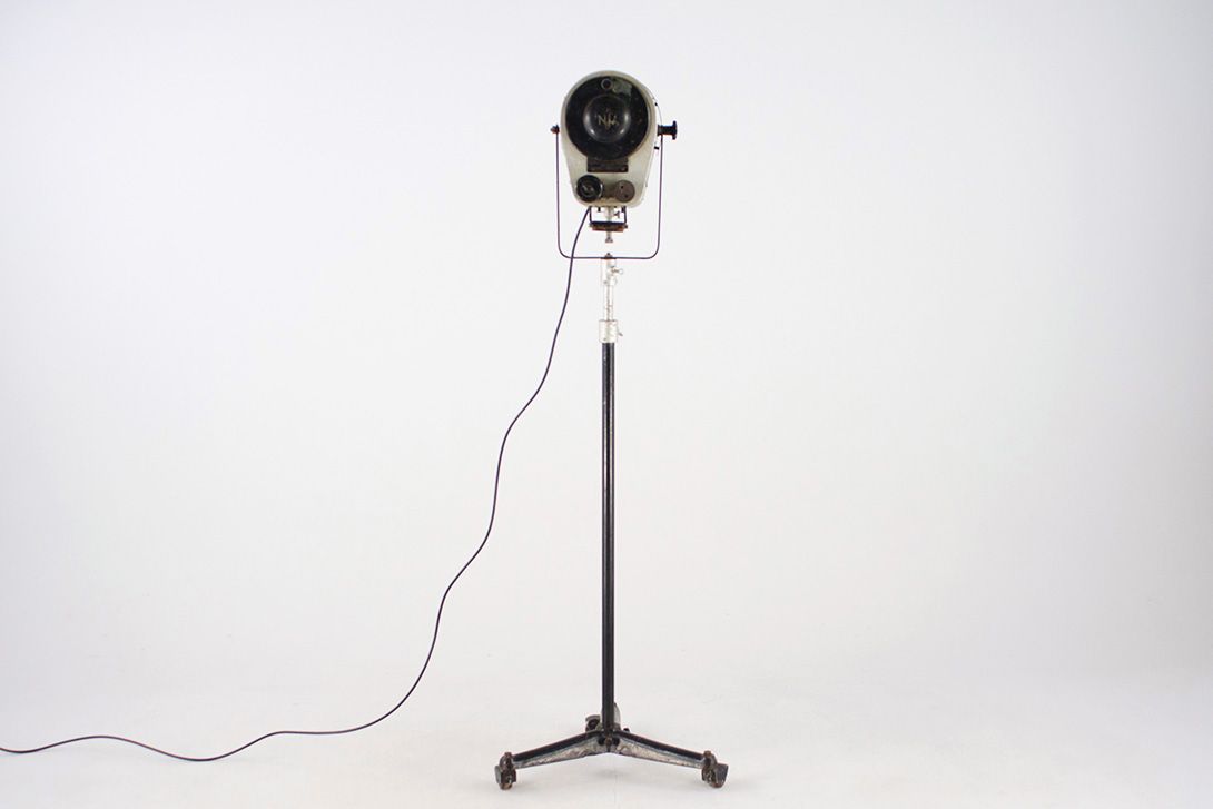 Foto Reflector Lamp Film Spot on Wheels Telescope France 1954 h165-250 A2