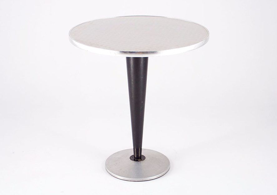 Foto Modular Bistro Table with Chrome Table Top ø70cm Germany 1956