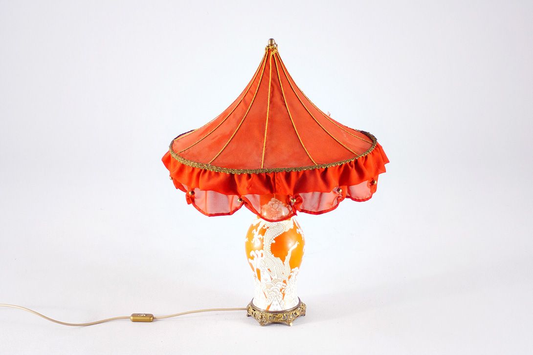 Foto China Table Lamp Orange 1926 h75
