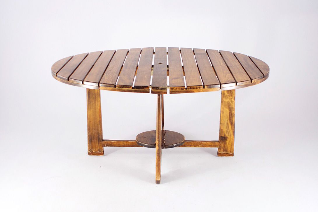 Foto Wooden Folding Garden Table h73x152x113