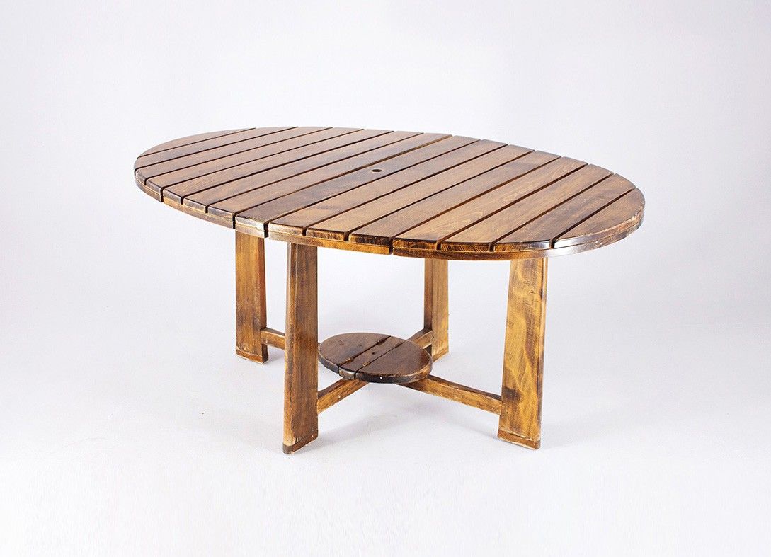 Foto Wooden Folding Garden Table h73x152x113