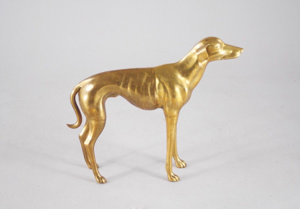 Foto Brazen Greyhound Sculpture France 1960