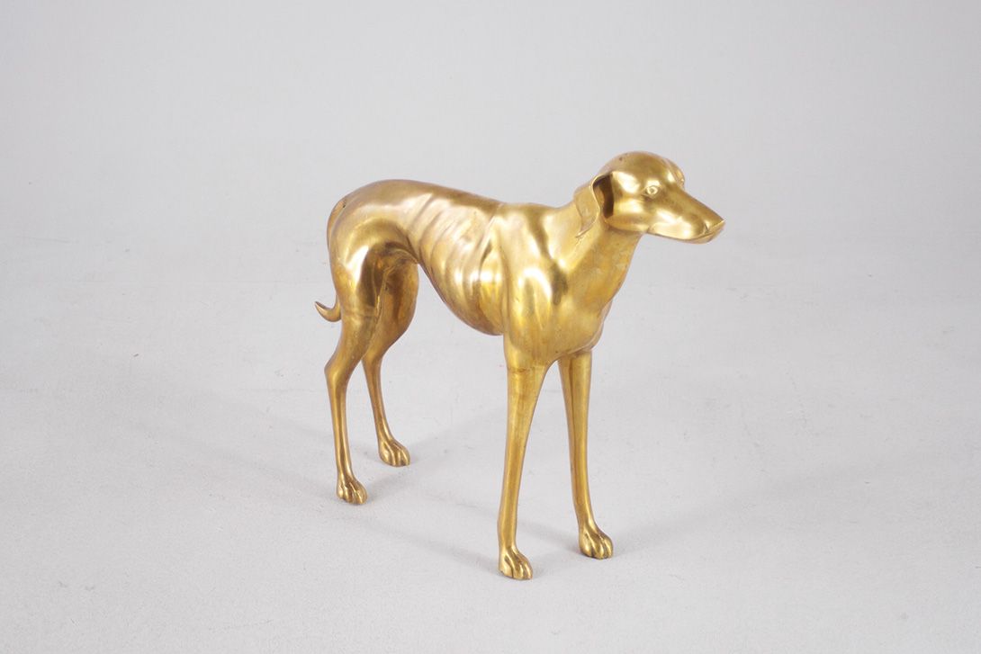 Foto Brazen Greyhound Sculpture France 1960
