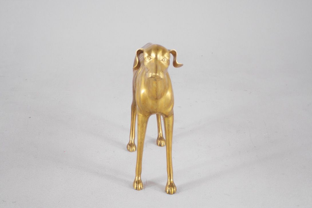 Foto Brazen Greyhound Sculpture France 1960