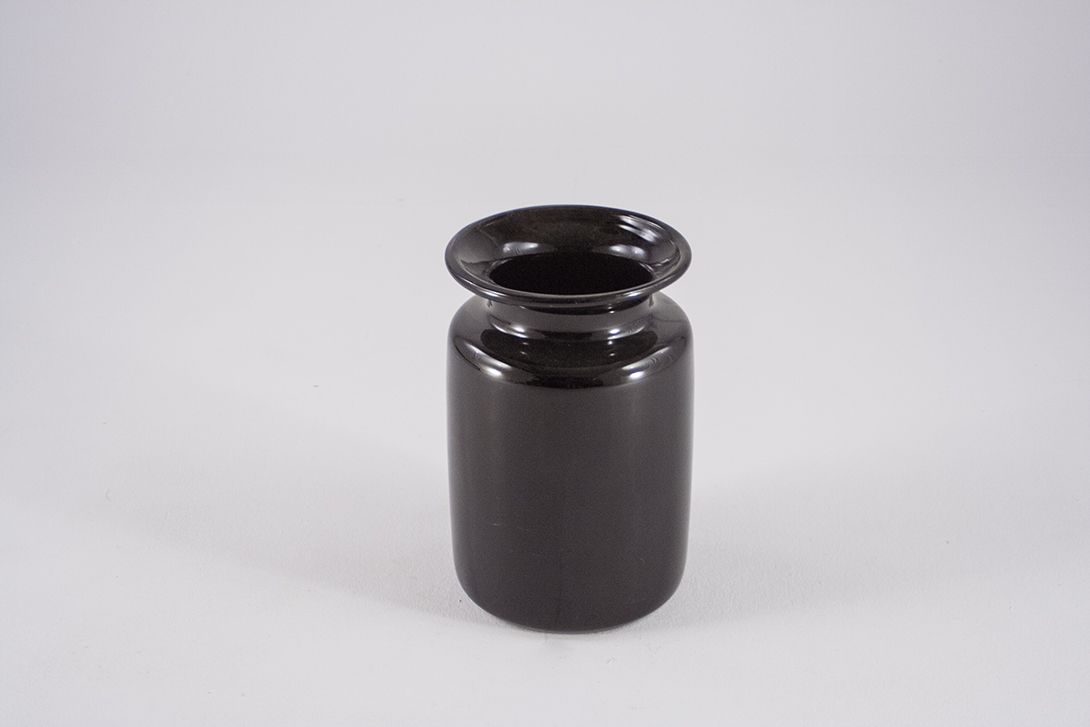 Foto China Black Table Vase Glass Italy 1970