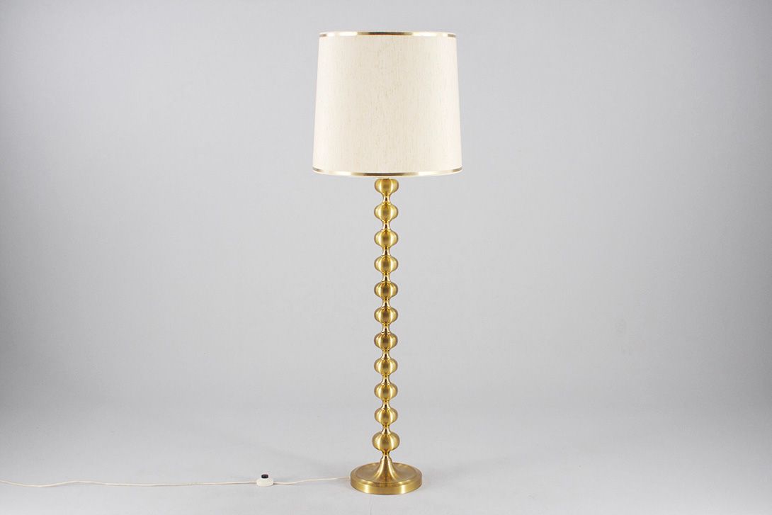 Foto Floor Lamp Brass Egg Timer Stand 1970 h155 F1