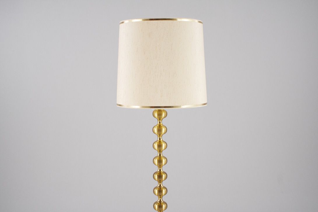 Foto Floor Lamp Brass Egg Timer Stand 1970 h155 F1
