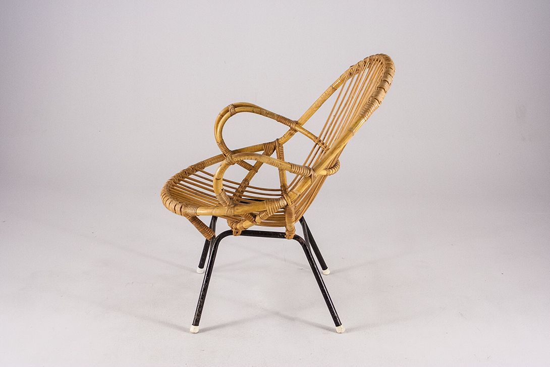 Foto Comfortable Wicker Chair Italy 1953