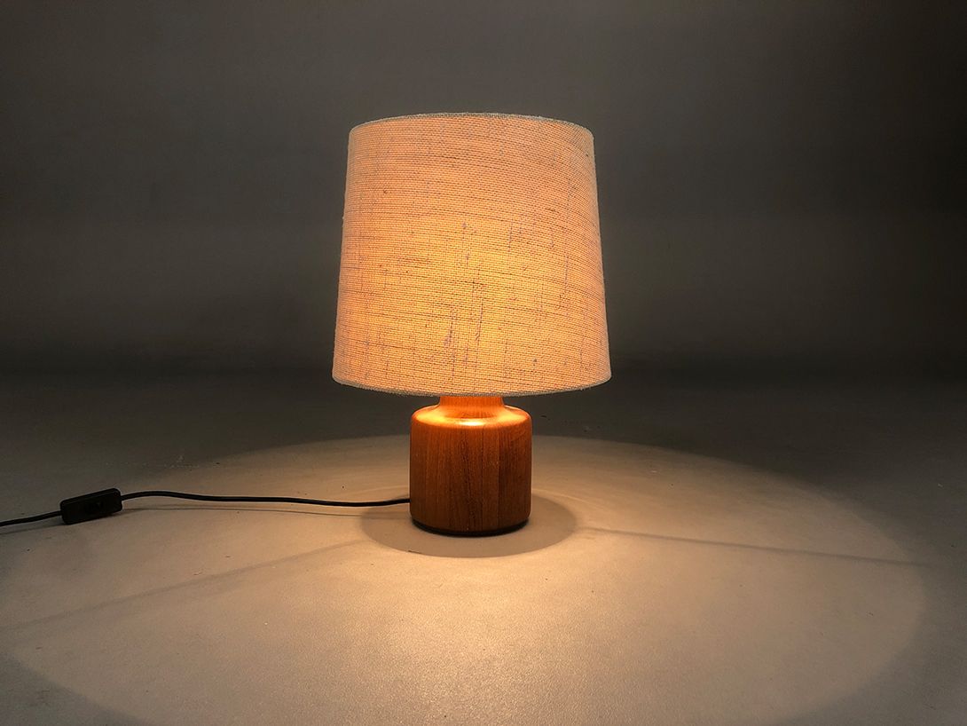 Foto Danish Teak Table Lamp 1960 h45
