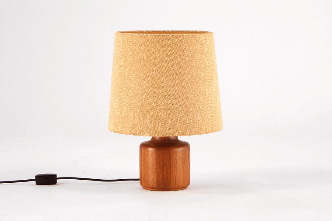 Foto Danish Teak Table Lamp 1960 h45