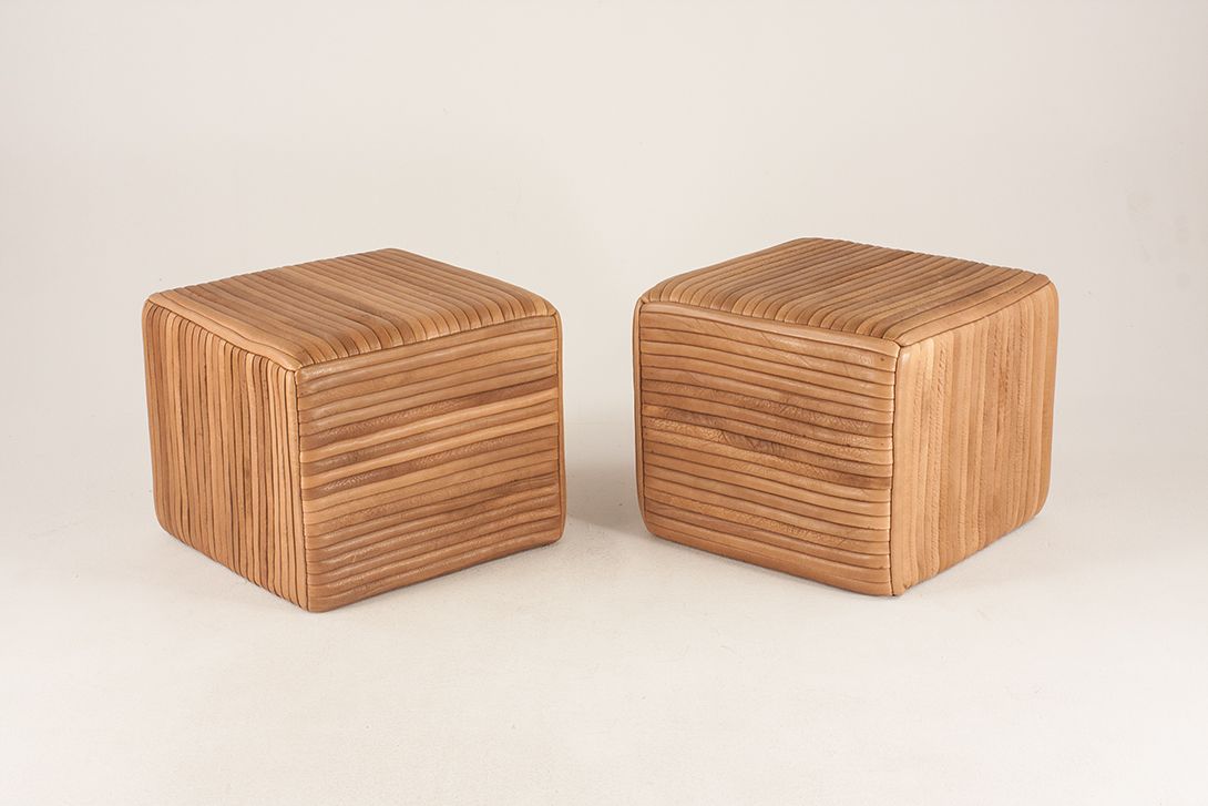Foto De Sede Leather Cube h40x47