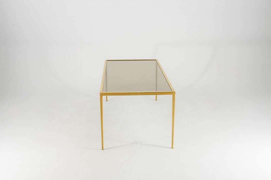 Foto Fragile Glass Coffee Table Brass 1965 h49x130x60