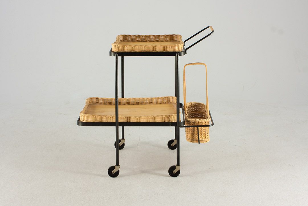 Foto Basket Serving Cart h65x65x42