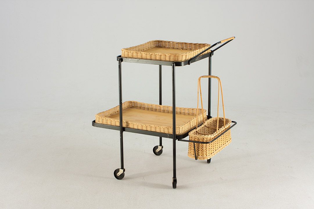Foto Basket Serving Cart h65x65x42