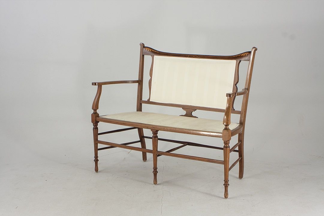 Foto Inlayed Empire Historism Patio Bench