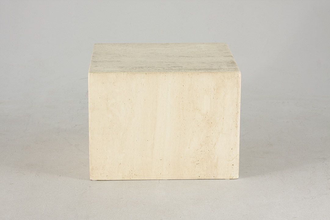 Foto White Marble Side Table h37x50x50 //