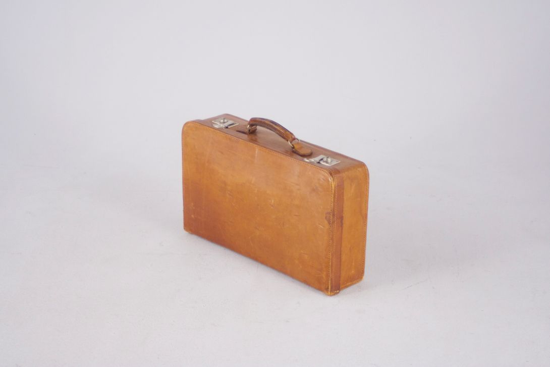 Foto Leather Suitcase, Setin Inlay h32x50x13