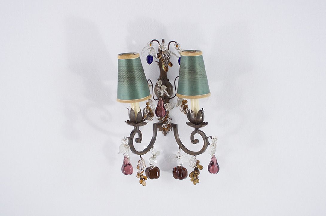 Foto Murano Wall Lamp with Two Green Shades h45