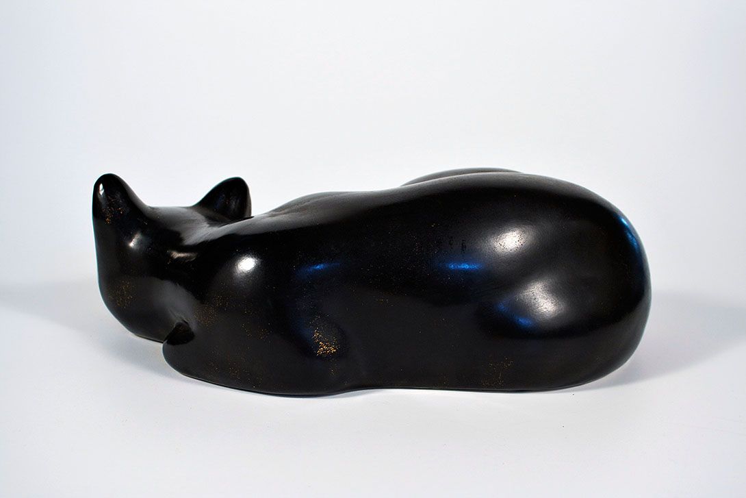 Foto Black Porcelain Cat h10x35x25