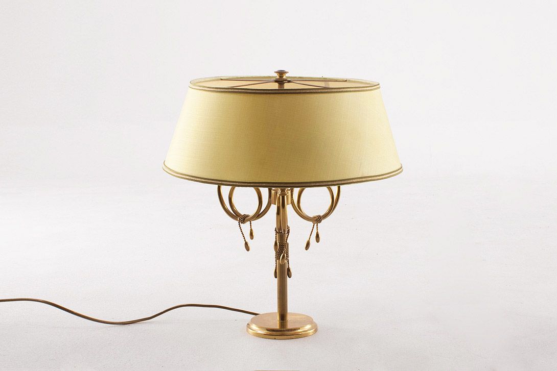 Foto Table Lamp With Green Lamp Shade h50