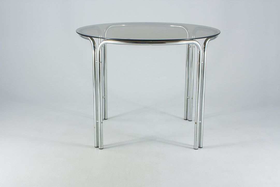 Foto Smoked Glass Dining Table h75x100