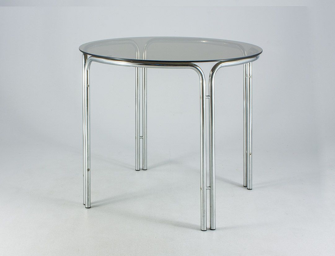 Foto Smoked Glass Dining Table h75x100