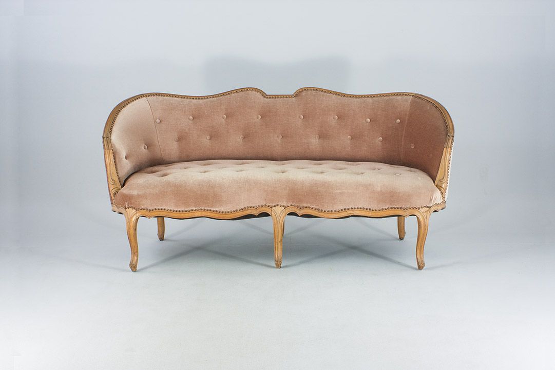 Foto Rose Velvet Stilmöbel Baroque Sofa 1959 h82x175x57
