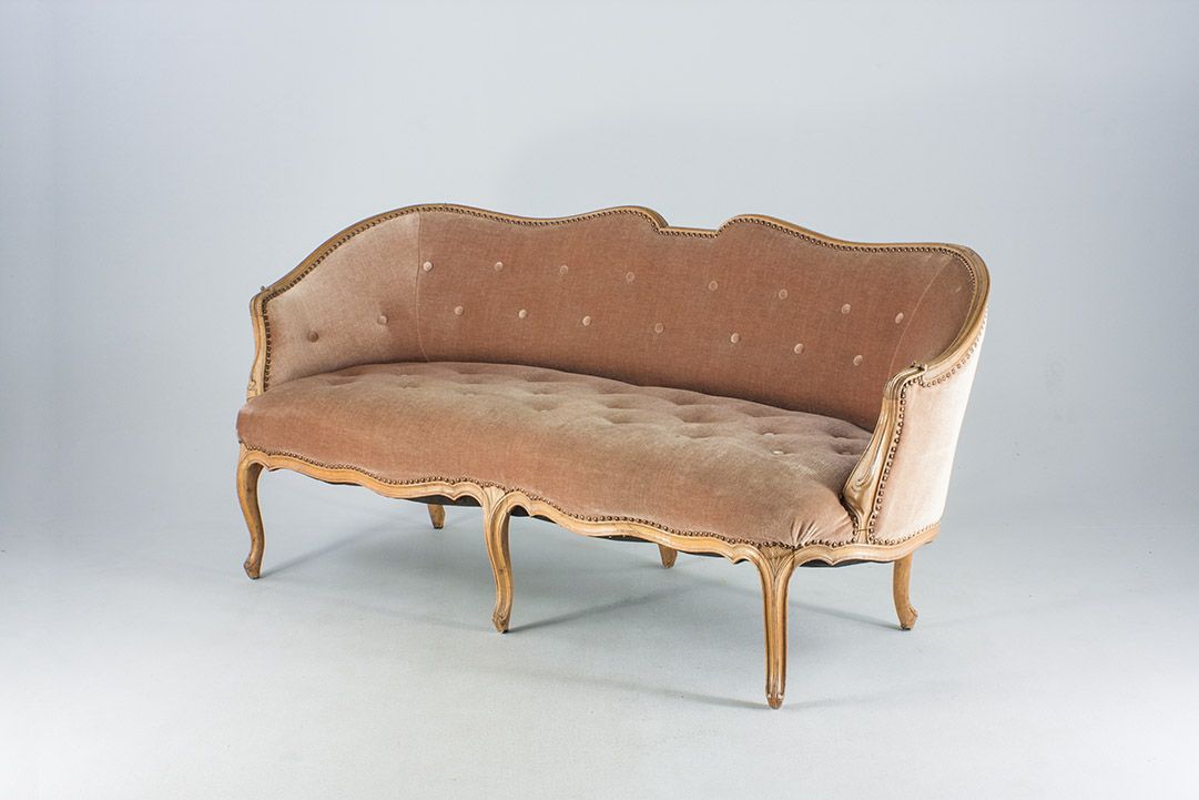 Foto Rose Velvet Stilmöbel Baroque Sofa 1959 h82x175x57
