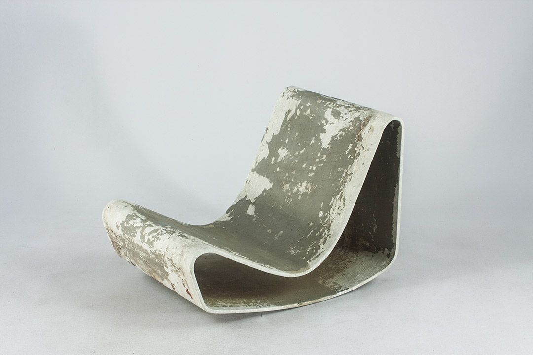 Foto Willy Guhl Loop Garden Lounge Chair Concrete Eternit 1954 h55x77x55