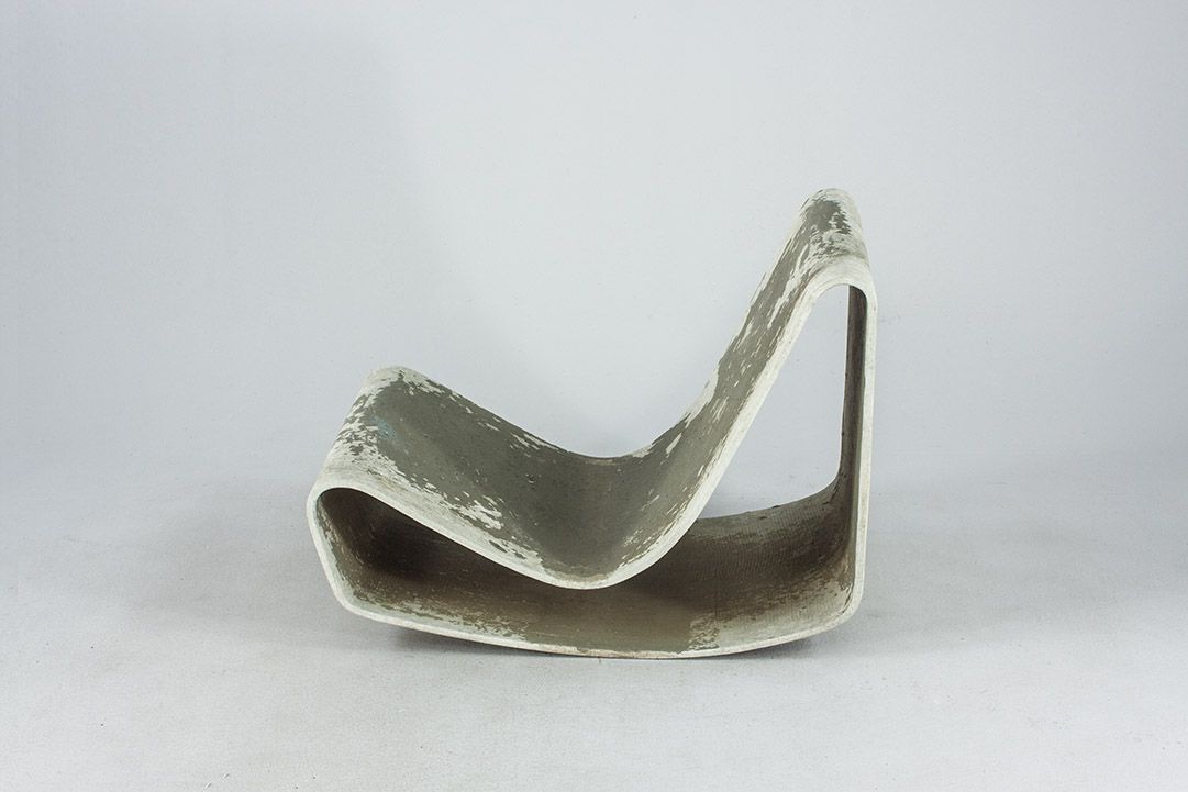 Foto Willy Guhl Loop Garden Lounge Chair Concrete Eternit 1954 h55x77x55