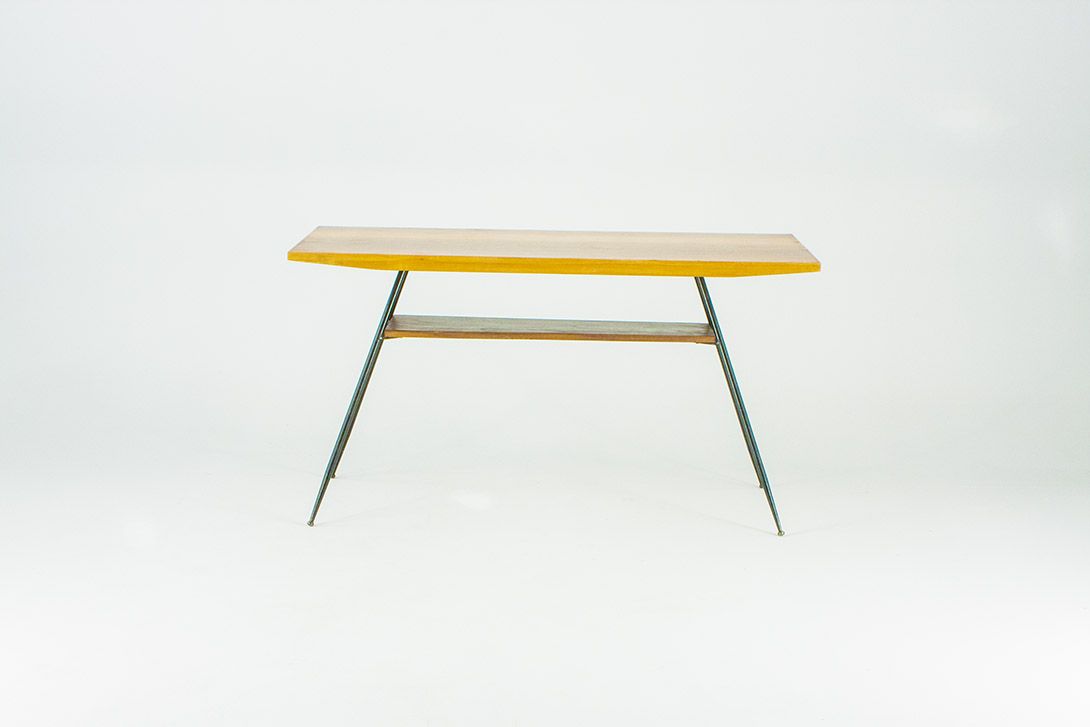 Foto High Coffee Table Metal Legs Italia 1956 h55x115x63