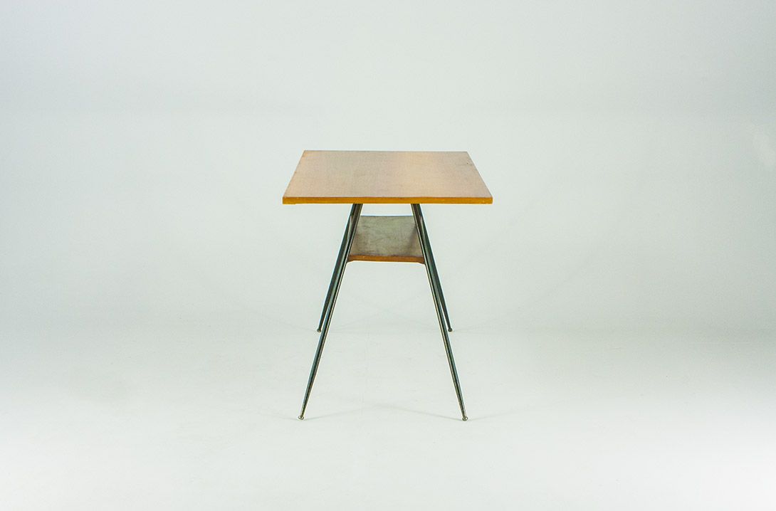 Foto High Coffee Table Metal Legs Italia 1956 h55x115x63