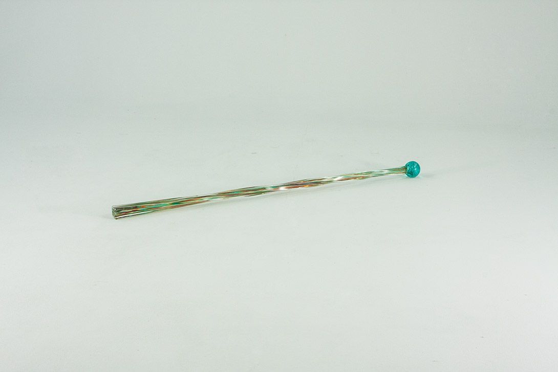Foto Colorful Spiral Glass Cane