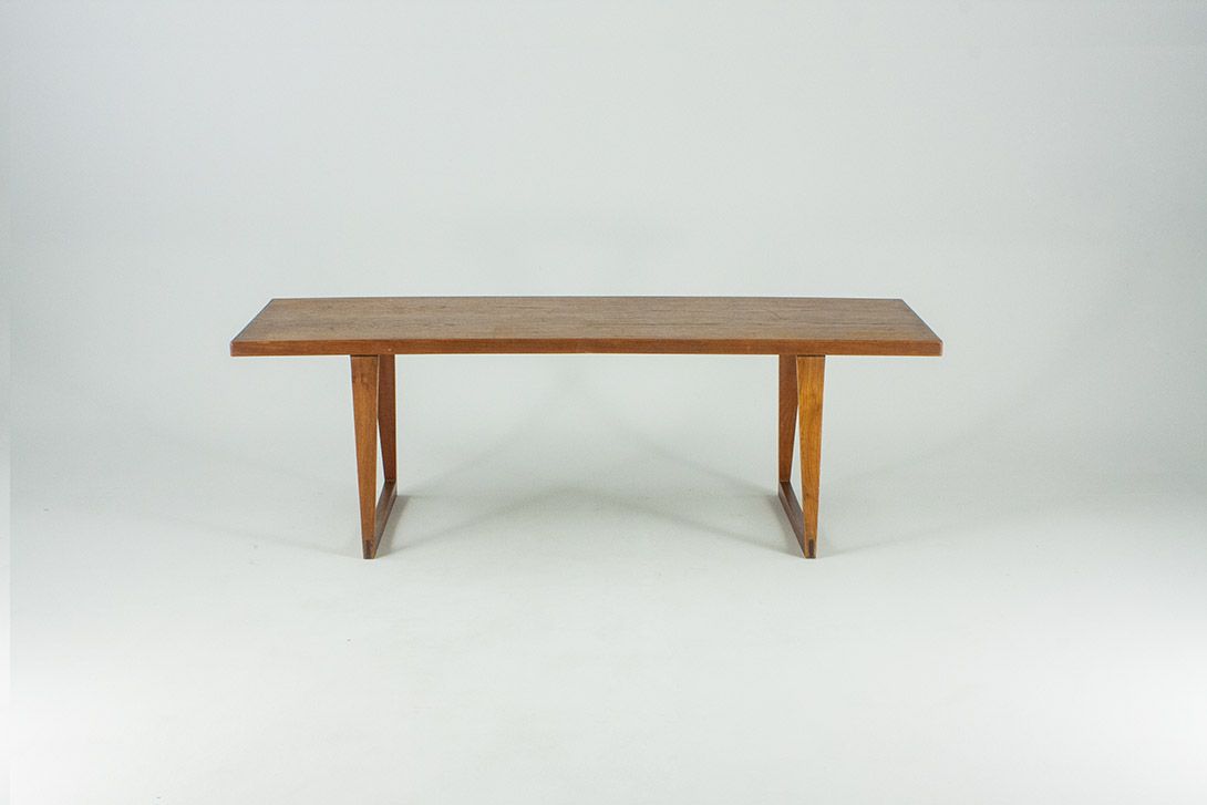 Foto Aksel Kjersgaard Coffee Table 1956 h50x55x144