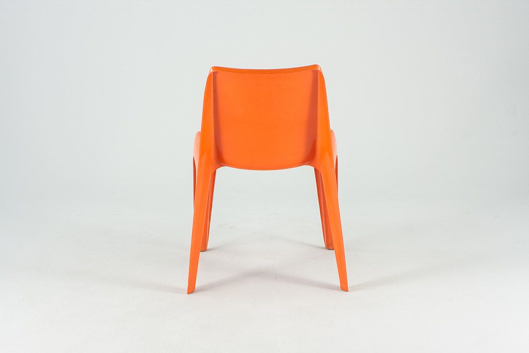 Foto Orange-Red Blätzner BA1171 Stacking Chair by Bofinger