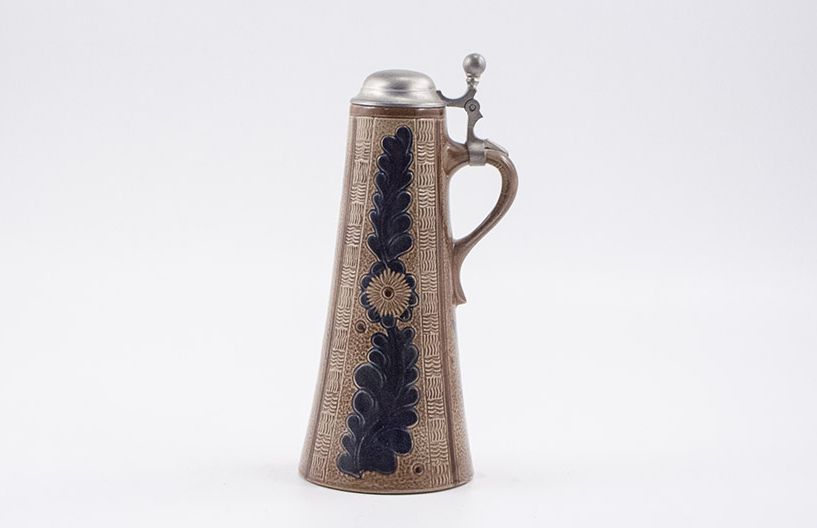 Foto Ceramic Beer Mug with Tin Lid Berlin h27