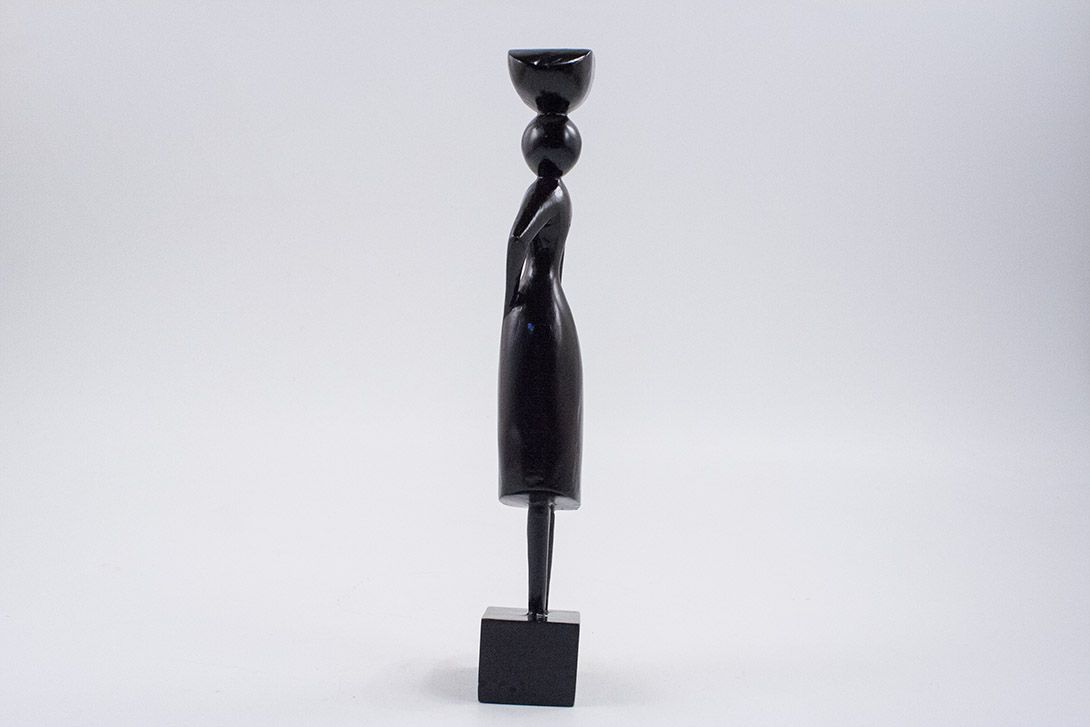 Foto Wooden Sculpture of African Women h25x7x7